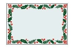 Border Holly Label - 1 Left