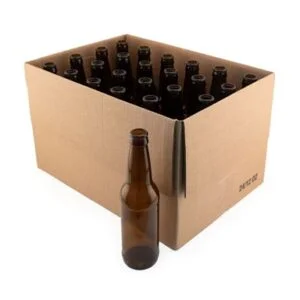 Amber Glass Beer Bottle