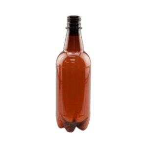 PET Plastic Beer Bottles, 500 ml Amber colour