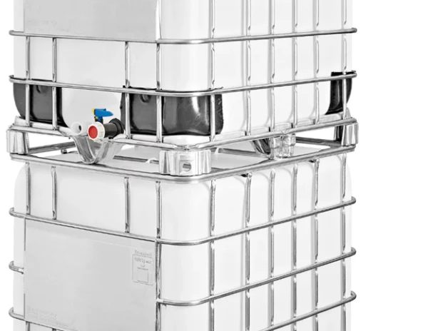 Plastic Tote 1000 L – with bottom drain