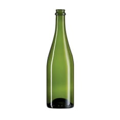 Champagne Bottle, Green, 750 ml
